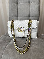 Сумка Gucci біла жіноча