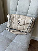 Yves Saint Laurent Puffer Small Beige