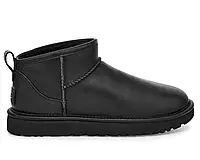 Женские ботинки UGG Classic Ultra Mini Fully Leather Black