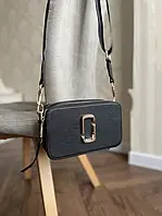 Сумка Marc Jacobs The Snapshot Black крос-боді чорна шкіряна