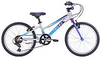 Велосипед 20" Apollo NEO 6s girls Brushed Alloy / Purple / Blue Fade