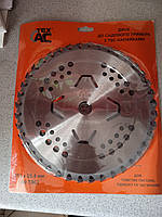 Диск 255 х 25.4 х 40-Т для бензокоси тримера з підрізом і побідитовими напайками