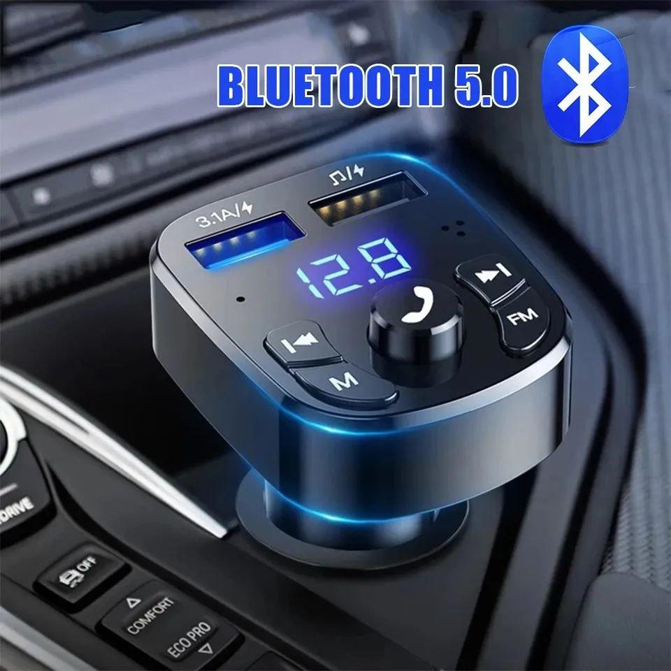 Автомобільний FM Модулятор, FM трансмітер Bluetooth 5.0, Автомобільна зарядка USB