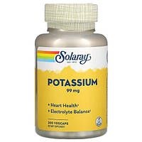 Калий 99 мг (Potassium) Solaray, 200 капсул