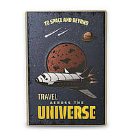 Деревянный Постер Путешествие В Космос