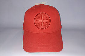 Бейсболка чоловіча Stone Island 23-1907 червона, фото 3