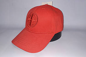 Бейсболка чоловіча Stone Island 23-1907 червона, фото 1