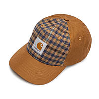 Carhartt wip highbury cap hamilton brown asher check jasper кепка блайзер бейсболка оригинал