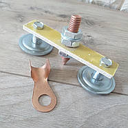 Клемма магнітна зварювальна з двома магнітами Неодимовий магніт Магніт для зварювання (KG-9009), фото 4