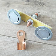 Клемма магнітна зварювальна з двома магнітами Неодимовий магніт Магніт для зварювання (KG-9009), фото 6