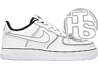 Женские кроссовки Nike Air Force 1 Low 07 Contrast Stitch White Black CV1724-104