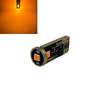 LED светодиодная авто лампа T10 W5W Epistar 3030 9-16В 5Вт CANBUS Желтый