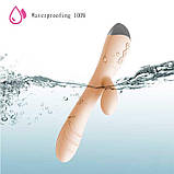 Вібратор кролик для клітора та точки G USB - Бежевий - Вібратори, фото 4