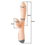 Вібратор кролик для клітора та точки G USB - Бежевий - Вібратори, фото 5