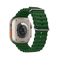TU  TU Ремешок силиконовый Hoco iWatch WA12 marine double buckle 42/ 44/ 45/ 49mm alfalfa