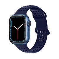 TU  TU Ремешок силиконовый Hoco iWatch WA08 honeycomb 38/ 40/ 41mm evening blue