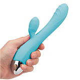 Вібратор кролик для клітора та точки G USB - Блакитний - Вібратори, фото 6