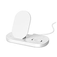 TU  TU Беспроводная док-станция 3в1 GY-Z6S складная, с LED подсветкой 15W белая