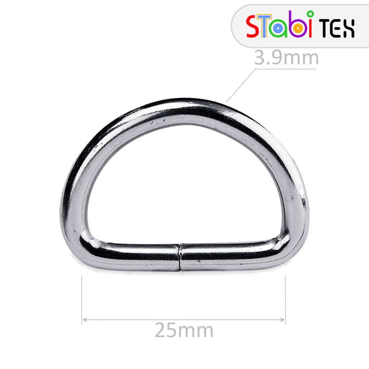 Півкільце 25мм х 16мм х 3,90мм Нікель, фото 1