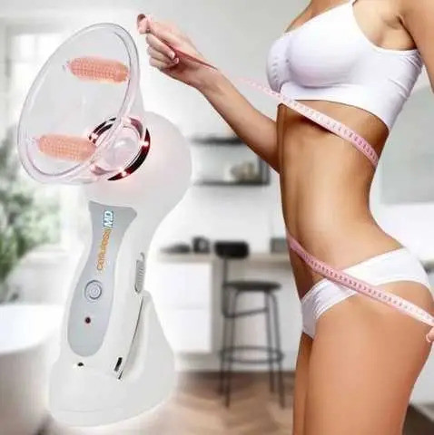 Електричний вакуумний антицелюлітний Celluless MD домашній вакуумно-рожевий масажер від целюліту