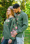 Сімейні парні вишиванки Familly look з льону,арт  4620+4256, фото 4