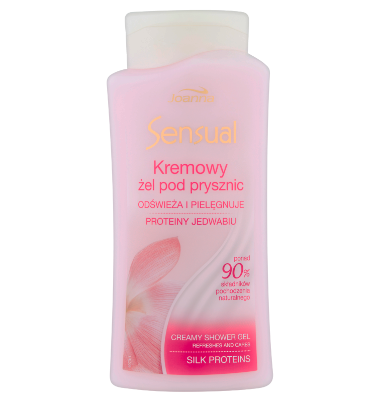 Кремовий гель для душу Протеїни Шовку Joanna Sensual Creamy shower gel Silk Proteins 500 мл, фото 1
