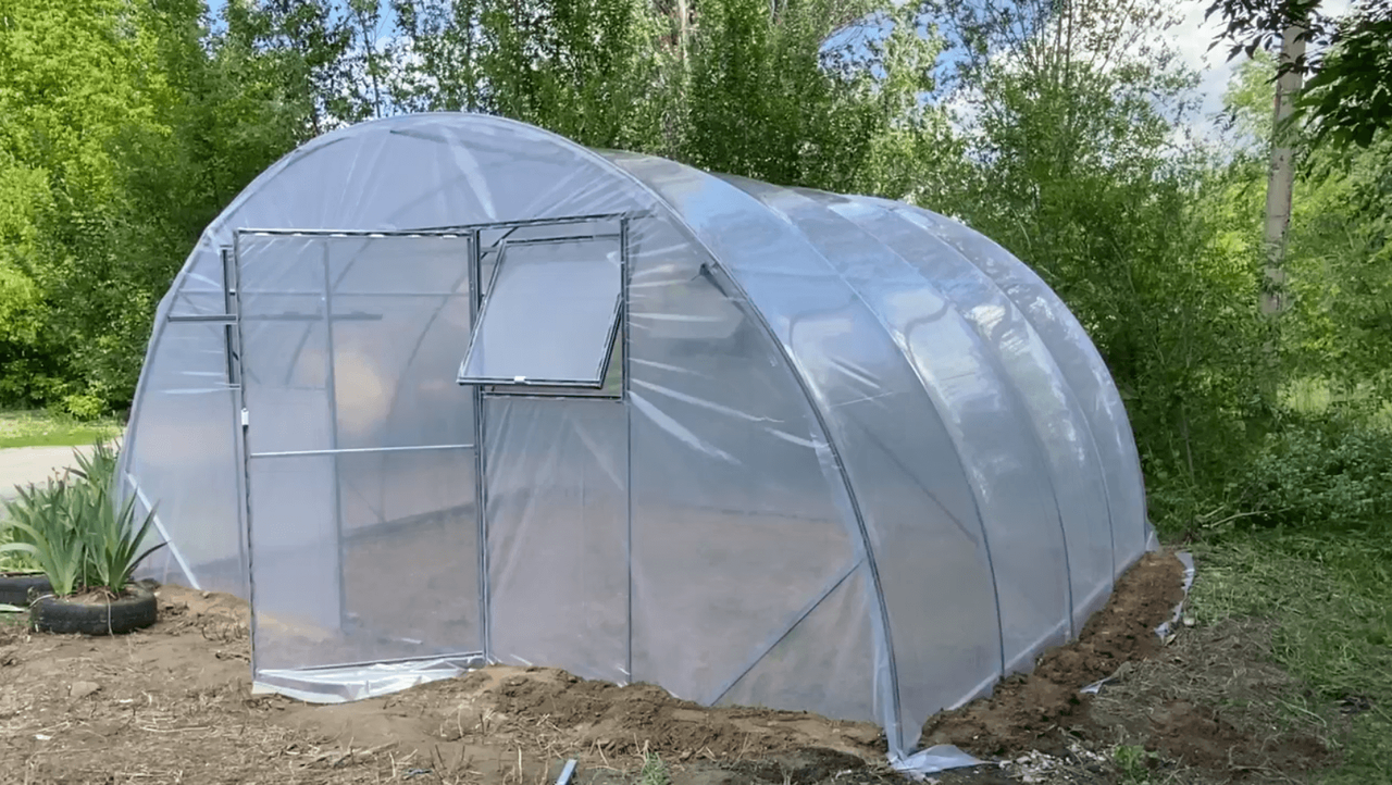 Теплиця 5х16м "Оптимальна" з плівкою 150 мкм, фото 1