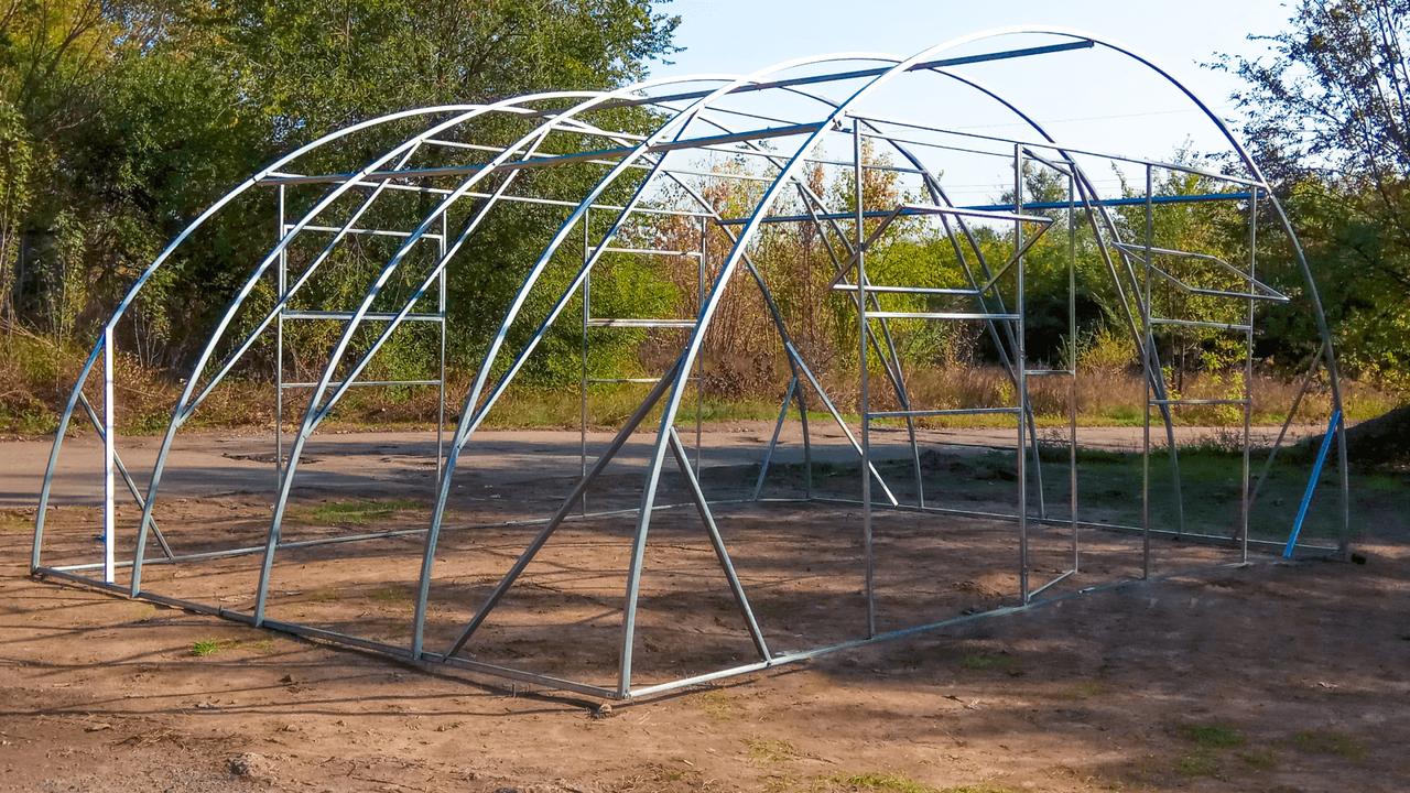 Каркас 5х10м плівкової теплиці "Оптимальна", фото 1