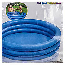Надувний басейн дитячий Intex 59416 Small Pools Кристал 114х25 см круглий наливний для дачі та дома, фото 4