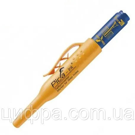 Маркер з довгим носиком PICA Ink Deep Hole Marker синій, фото 1