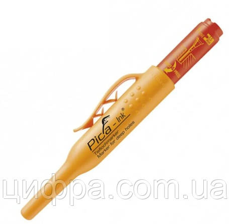 Маркер з довгим носиком PICA Ink Deep Hole Marker червоний, фото 1