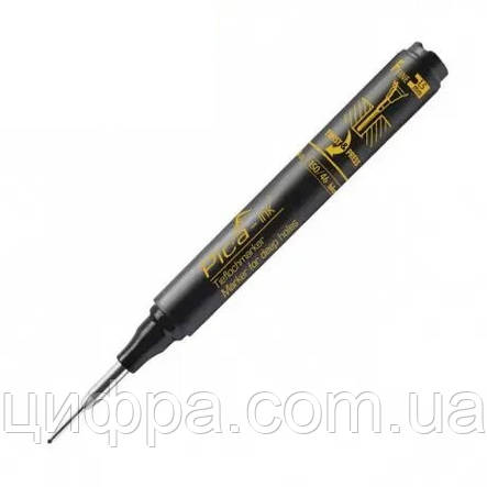 Маркер з довгим носиком PICA Ink Deep Hole Marker чорний, фото 3