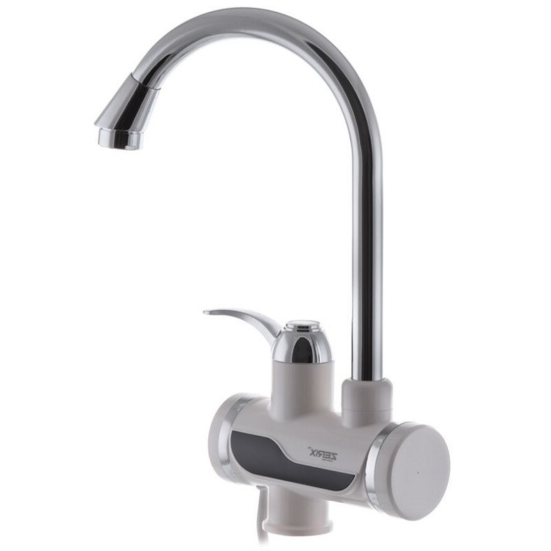 Проточний водонагрівач ZERIX ELW02-E 3 kW проточний, з індикатором темпераури на мийку