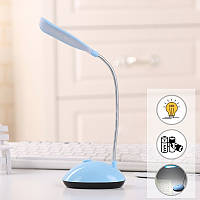 Лампа настільна світлодіодна "LED DESK Light X-7188" Блакитна, LED світильник на батарейках 3хААА