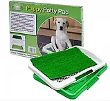 Туалет килимок для собак Puppy Potty Pad 3 рівні Килимок-імітація трави Лоток для тварин, фото 8