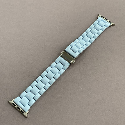 Ремінець для Apple Watch 40 mm ремінець під кераміку для годинника епл вотч 40 мм блакитний o7q, фото 1