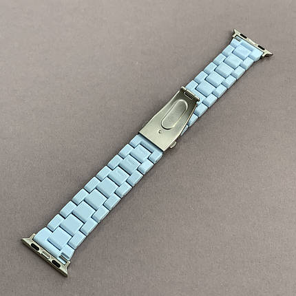 Ремінець для Apple Watch 40 mm ремінець під кераміку для годинника епл вотч 40 мм блакитний o7q, фото 2