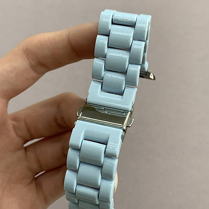 Ремінець для Apple Watch 40 mm ремінець під кераміку для годинника епл вотч 40 мм блакитний o7q, фото 3