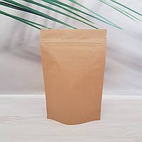 Дой-Пак з зіп замком 150 г крафт бурий 130x200