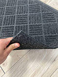 Килимок придверний Artimat 60х90  см текстильний на гумовій основі К-703 Сірий, фото 2