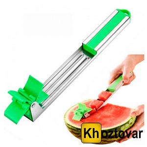 Ніж для нарізування кавуна та дині Sunroz Watermelon Slicer | Слайсер для різання кубиками у формі млина