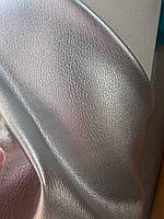 Ткань кожзам для мебели Цвет серебро Мебельный кожзам для кресел и стульев Ширина 140 см Польша