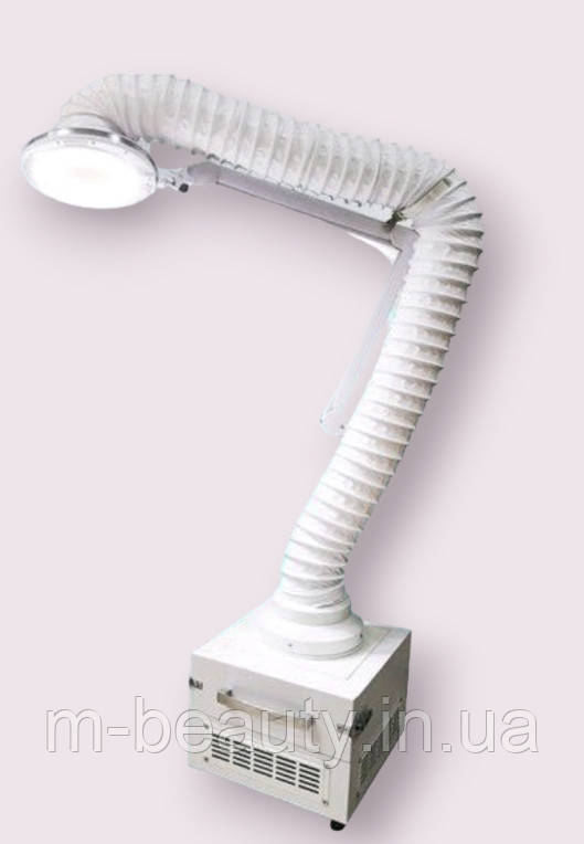Витяжка потужна педикюр манікюр FUSION NEW підлогова компактна потужна витяжка в салон з лампою, фото 1