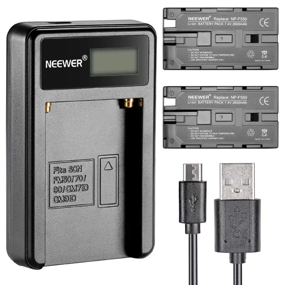 СТОК Зарядний пристрій Neewer і акумулятор для Sony