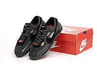 Мужские кроссовки Nike Cortez x Union (серые с чёрным) лёгкие повседневные молодёжные кеды К14305 тренд