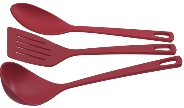 Набір кухонного приладдя Tramontina Utilita 25099/714, 3 предмети, нейлон, червоний, фото 1