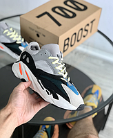 Мужские женские кроссовки Adidas Yeezy Boost 700 Wave Runner Solid Grey Адидас Изи Буст 700 разноцветные 42