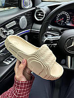 Бежевые мужские шлепанцы Adidas Yeezy Adilette Slide Desert Bone Люкс