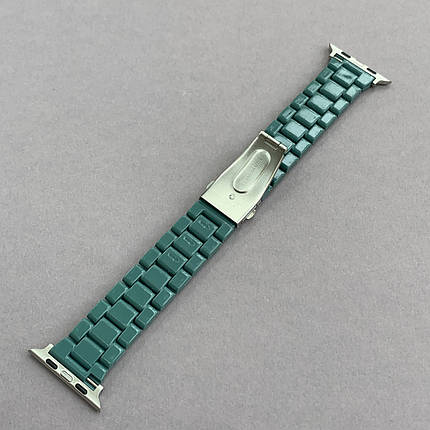 Ремінець для Apple Watch 45 mm ремінець під кераміку для годинника епл вотч 45 мм зелений o7q, фото 2