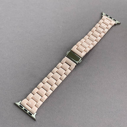 Ремінець для Apple Watch 45 mm ремінець під кераміку для годинника епл вотч 45 мм рожевий o7q, фото 1